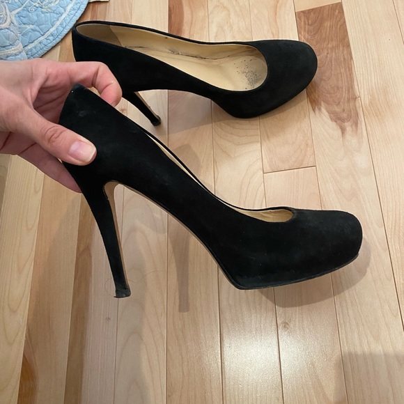 Kate spade black suede heels - Picture 1 of 4